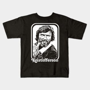 Kris Kristofferson // Retro Style Country Music Fan Gift Kids T-Shirt